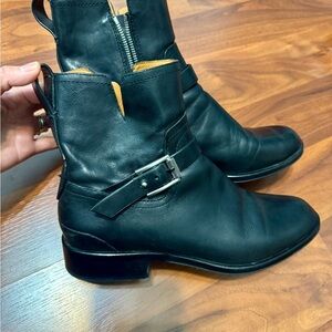 Rag & Bone Black Leather Boots Good condition women’s Sz.9